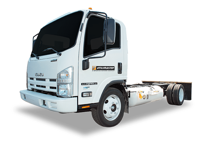 White Utilimaster van truck chassis for reliable commercial delivery operations